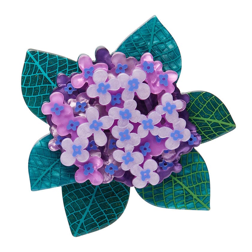 Heavenly Hydrangea Brooch - Erstwilder - Quirky Resin and Enamel Accessories