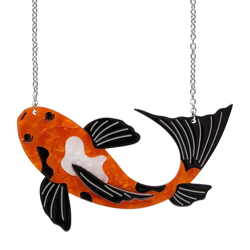 Playing Koi Necklace - Erstwilder - Quirky Resin and Enamel Accessories