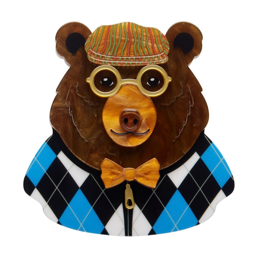 The Elder Bear Brooch - Erstwilder - Quirky Resin and Enamel Accessories