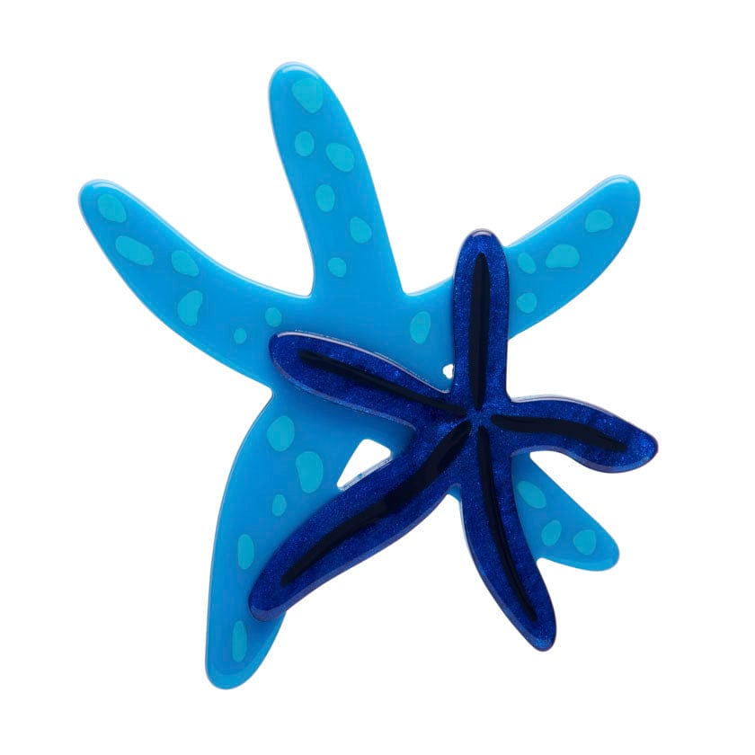 Blue Seastar Brooch - Erstwilder - Quirky Resin and Enamel Accessories