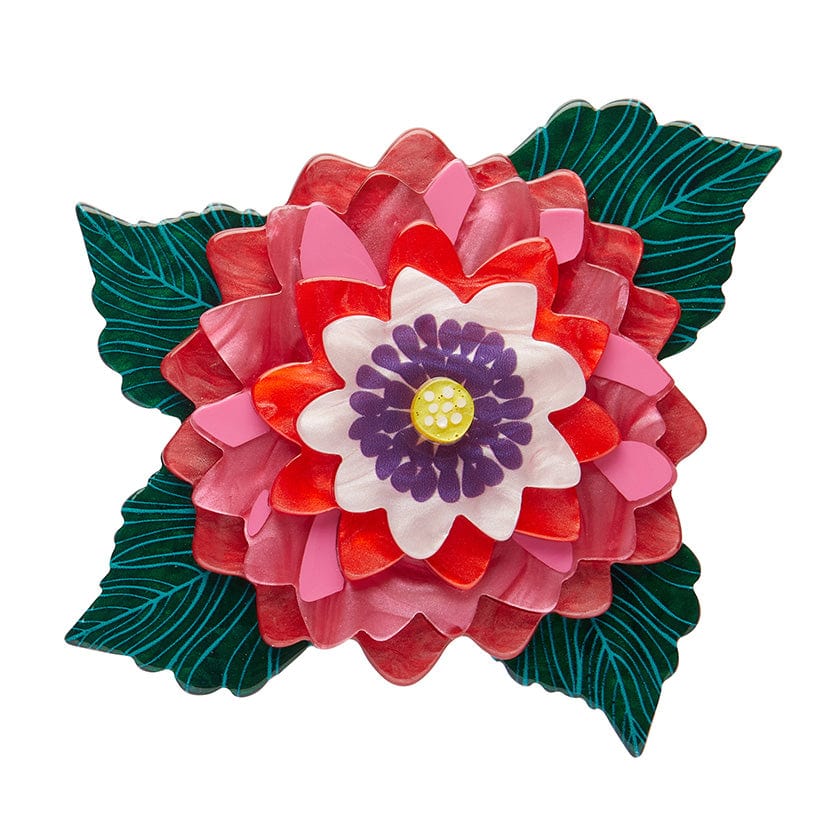 Dazzling Dahlia Brooch - Erstwilder - Quirky Resin and Enamel Accessories