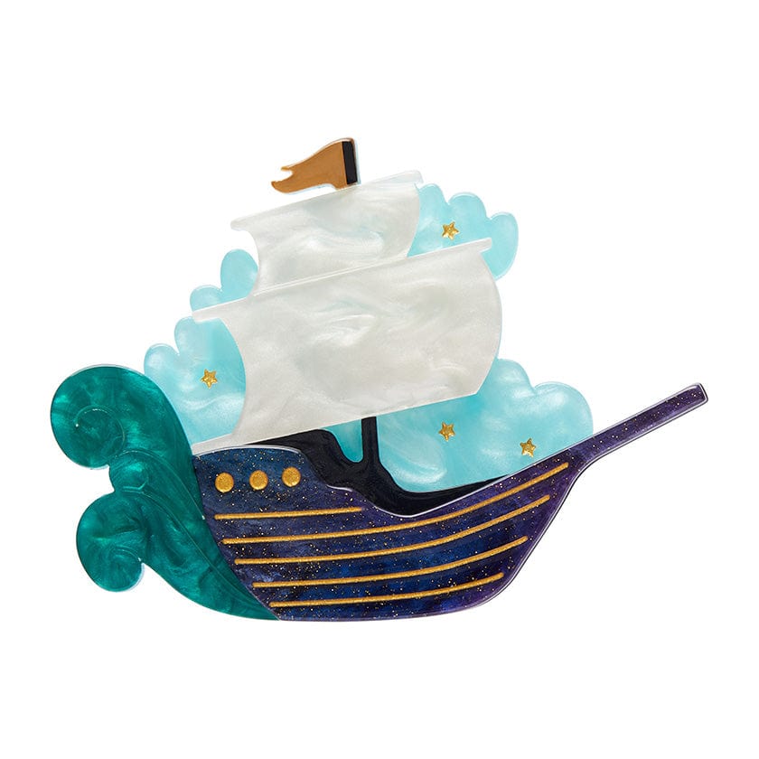 Seafarer Brooch - Erstwilder - Quirky Resin and Enamel Accessories