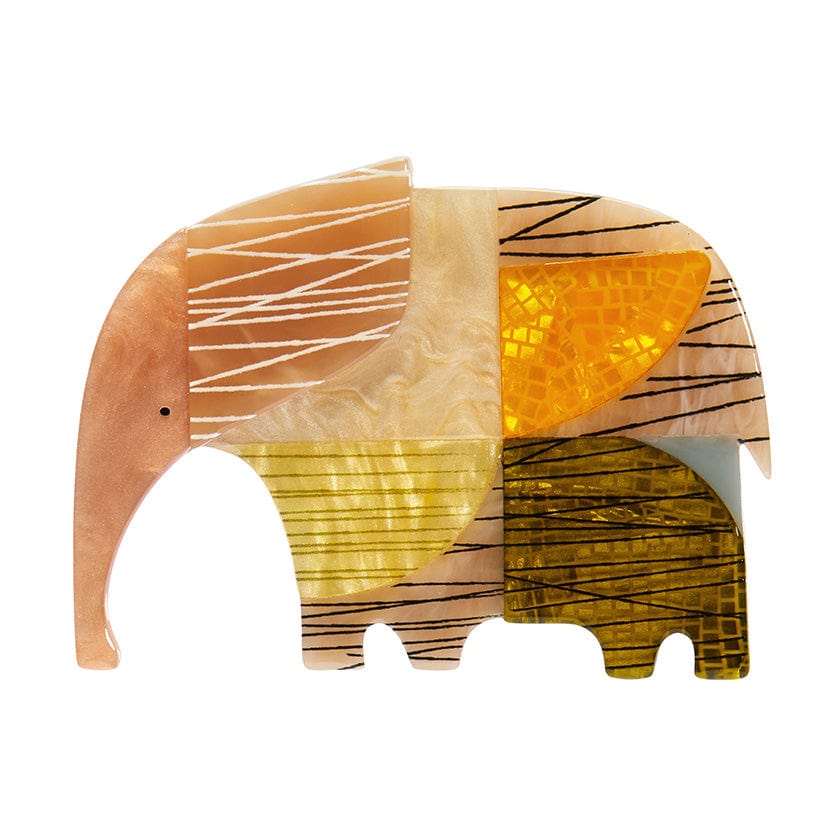 An Elephant Named Rumble Brooch - Erstwilder - Quirky Resin and Enamel Accessories