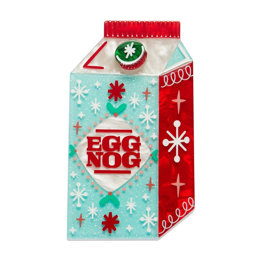 Don't Hog the Nog Brooch - Erstwilder - Quirky Resin and Enamel Accessories