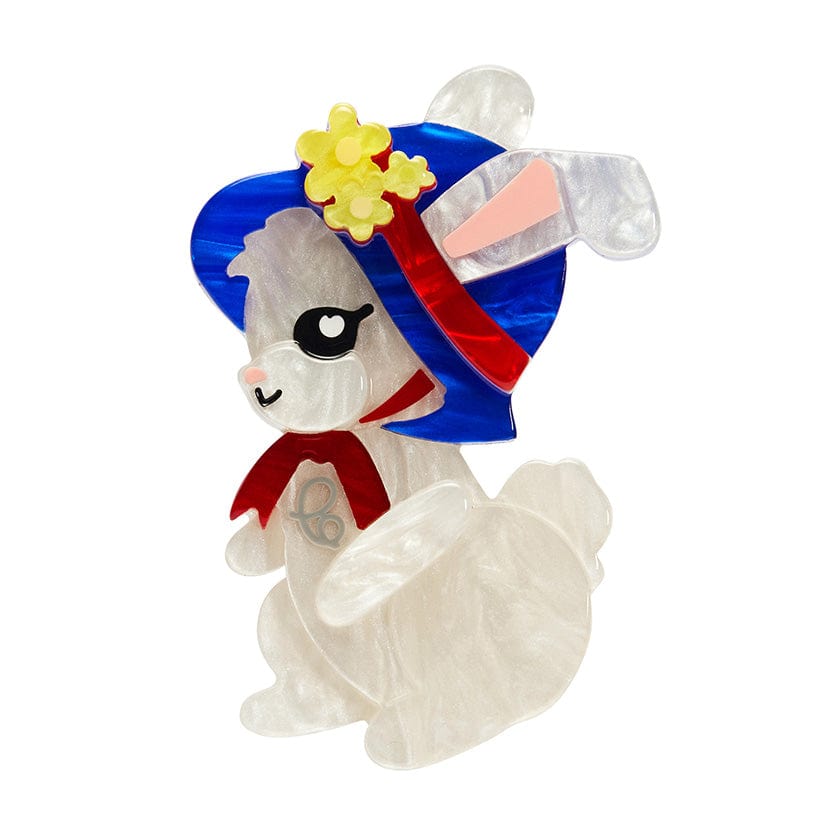 Easter Bunny Brooch - Erstwilder - Quirky Resin and Enamel Accessories