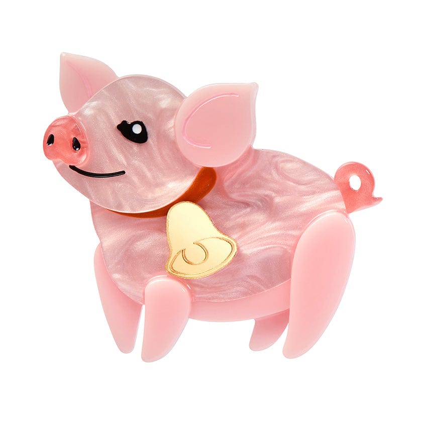 That'll Do Pig Brooch - Erstwilder - Quirky Resin and Enamel Accessories