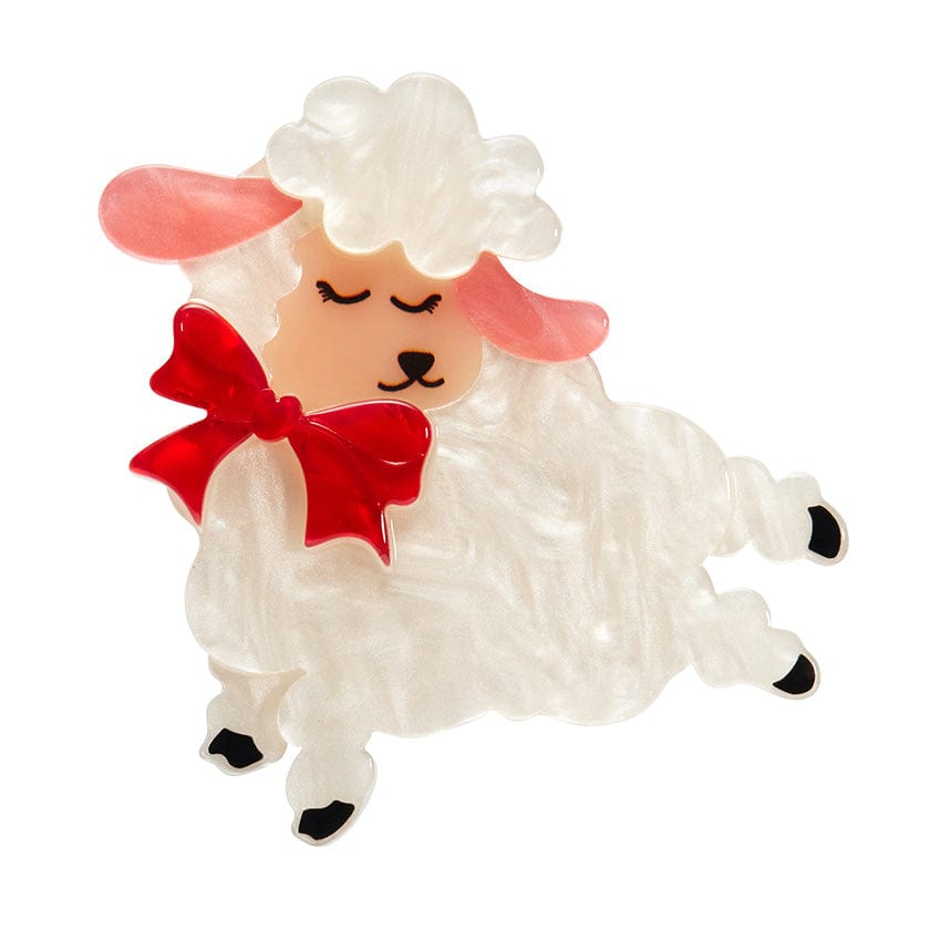 Dolly the Demure Brooch - Erstwilder - Quirky Resin and Enamel Accessories