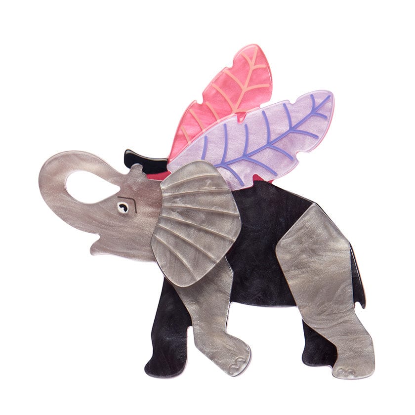 Pachyderm Dream Brooch - Erstwilder - Quirky Resin and Enamel Accessories