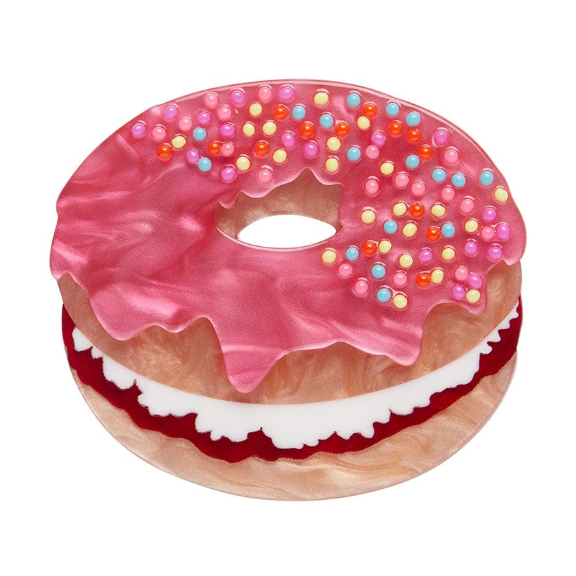 Donut Cake Brooch - Erstwilder - Quirky Resin and Enamel Accessories