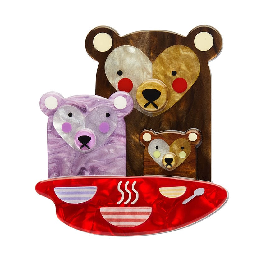 Reluctant Hosts Brooch - Erstwilder - Quirky Resin and Enamel Accessories