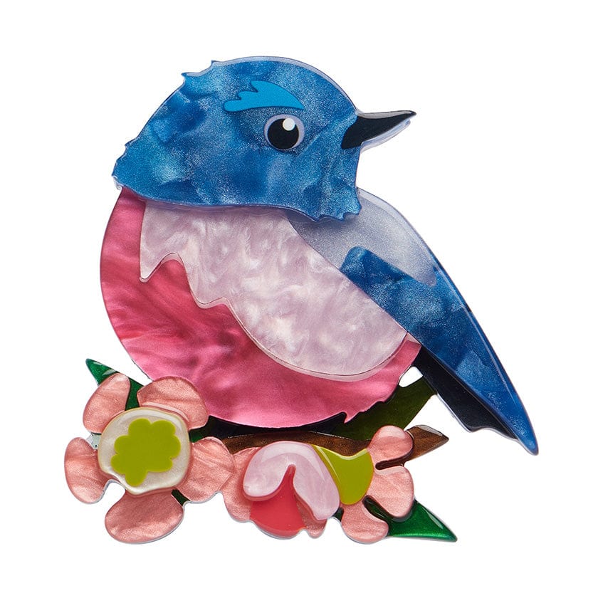 Riley the Robin Brooch - Erstwilder - Quirky Resin and Enamel Accessories