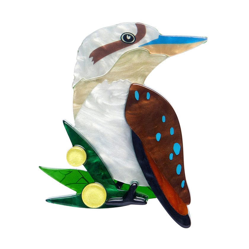 Kirby the Kookaburra Brooch - Erstwilder - Quirky Resin and Enamel Accessories