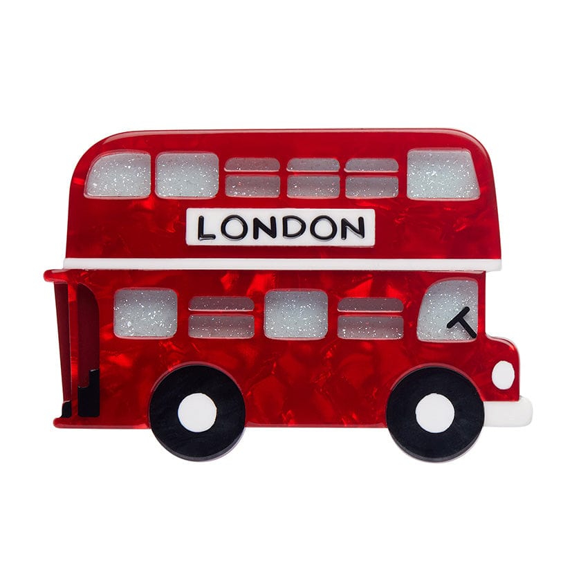 Double-Decker Brooch - Erstwilder - Quirky Resin and Enamel Accessories