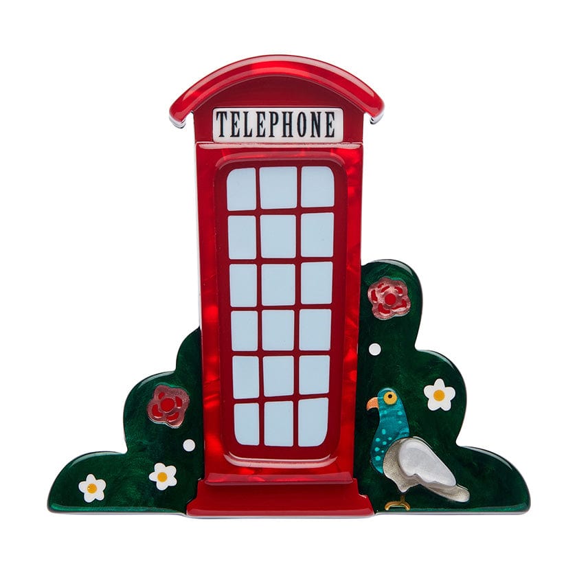London Calling Brooch - Erstwilder - Quirky Resin and Enamel Accessories