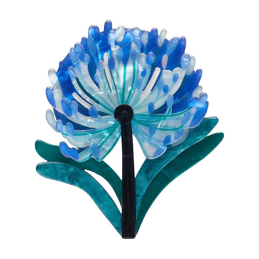 Abundant Agapanthus Brooch - Erstwilder - Quirky Resin and Enamel Accessories