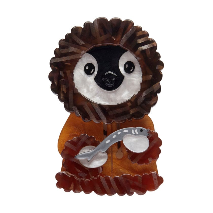 The Resourceful Penguin Brooch - Erstwilder - Quirky Resin and Enamel Accessories