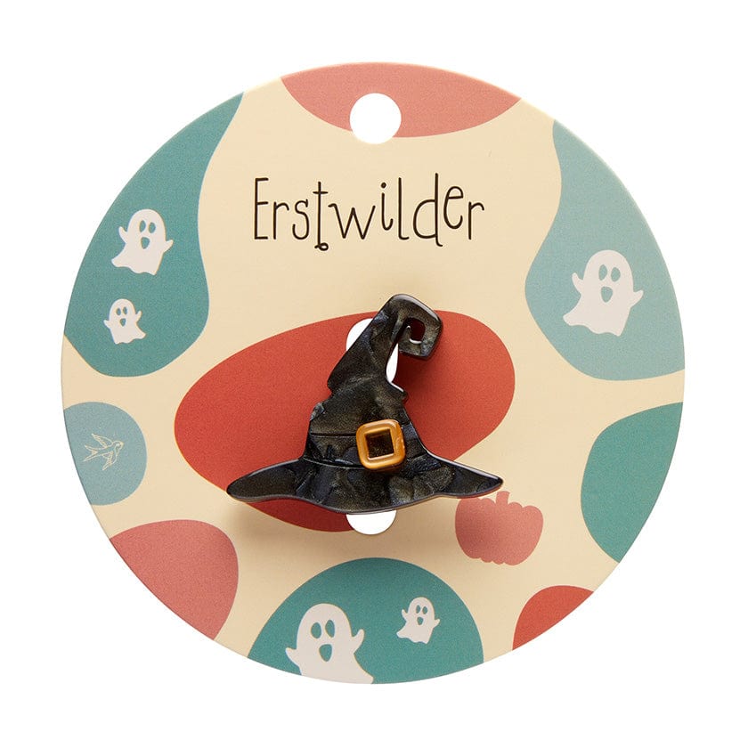 Witches Hat Mini Brooch - Erstwilder Simplified - Quirky Resin and Enamel Accessories