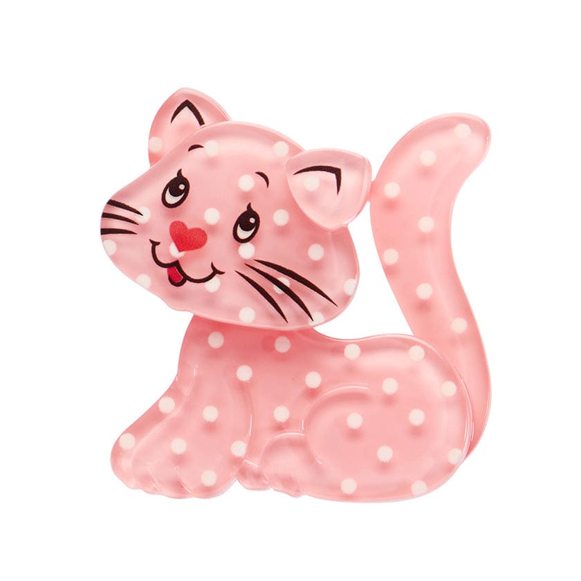 Custard Cat Mini Brooch - Erstwilder - Quirky Resin and Enamel Accessories
