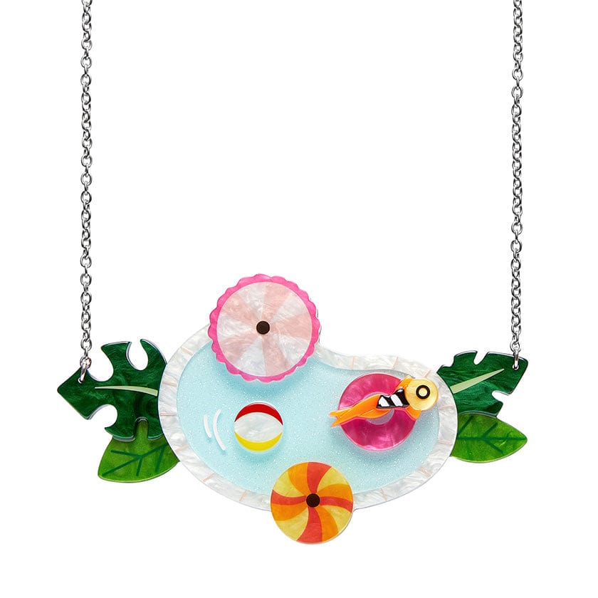 The Pool Party Necklace - Erstwilder - Quirky Resin and Enamel Accessories
