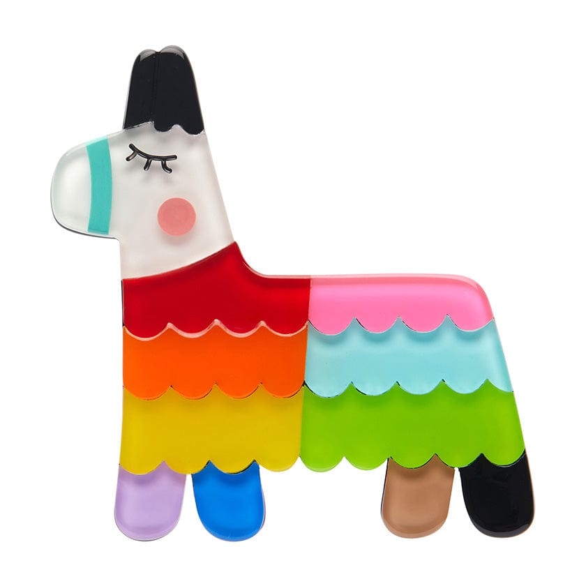 Viva Pride Pinata Brooch - Erstwilder - Quirky Resin and Enamel Accessories