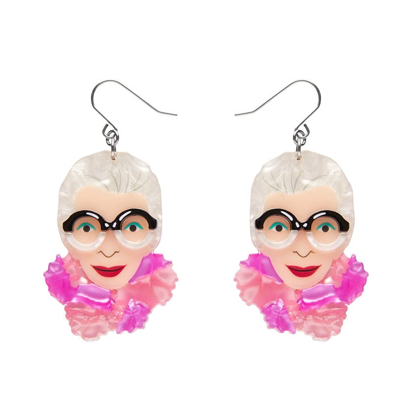 Pretty in Pom Poms Iris Drop Earrings - Erstwilder - Quirky Resin and Enamel Accessories