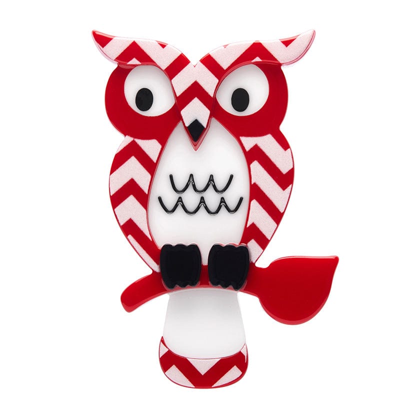 Howard's Hoot Brooch - Erstwilder - Quirky Resin and Enamel Accessories