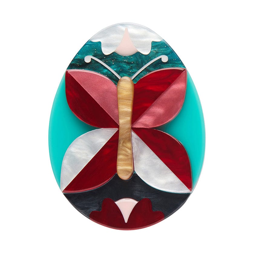 Butterfly of Rebirth Brooch - Erstwilder - Quirky Resin and Enamel Accessories