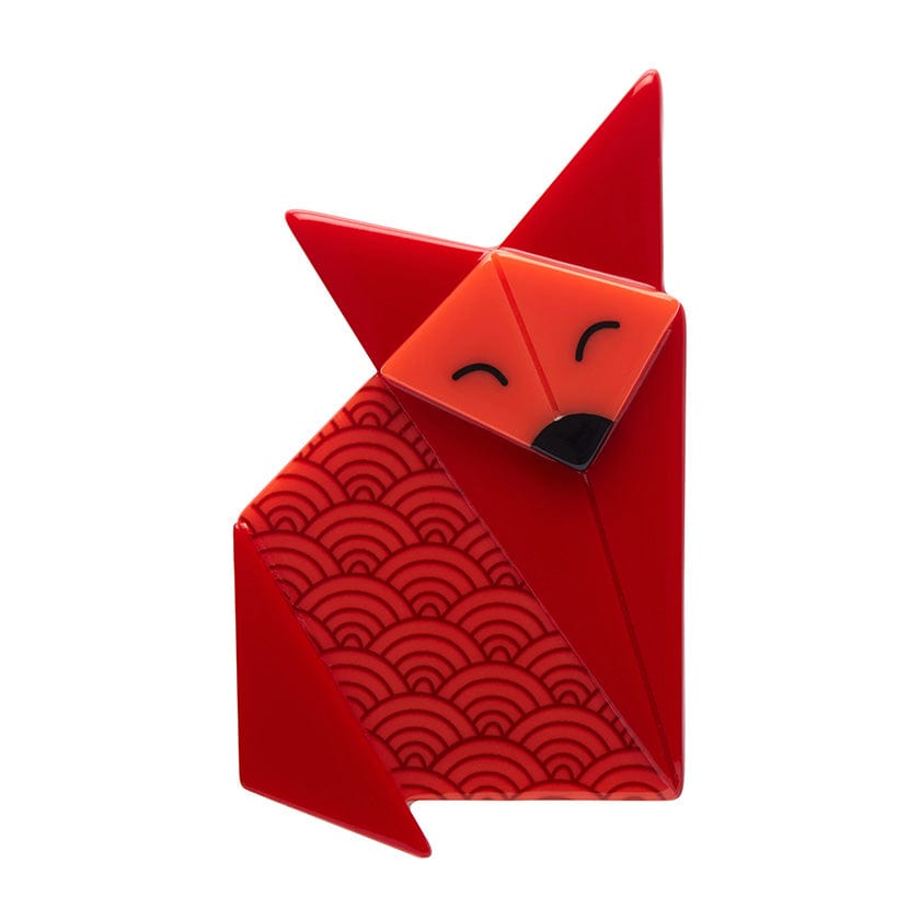 The Sly Fox Brooch - Erstwilder - Quirky Resin and Enamel Accessories