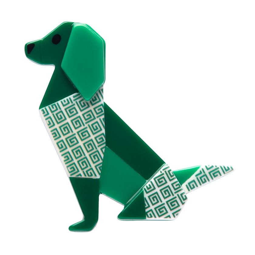 Give the Dog a Bone Brooch - Erstwilder - Quirky Resin and Enamel Accessories