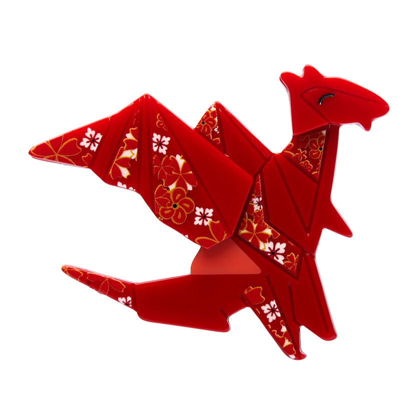 Here Be Dragon Brooch - Erstwilder - Quirky Resin and Enamel Accessories