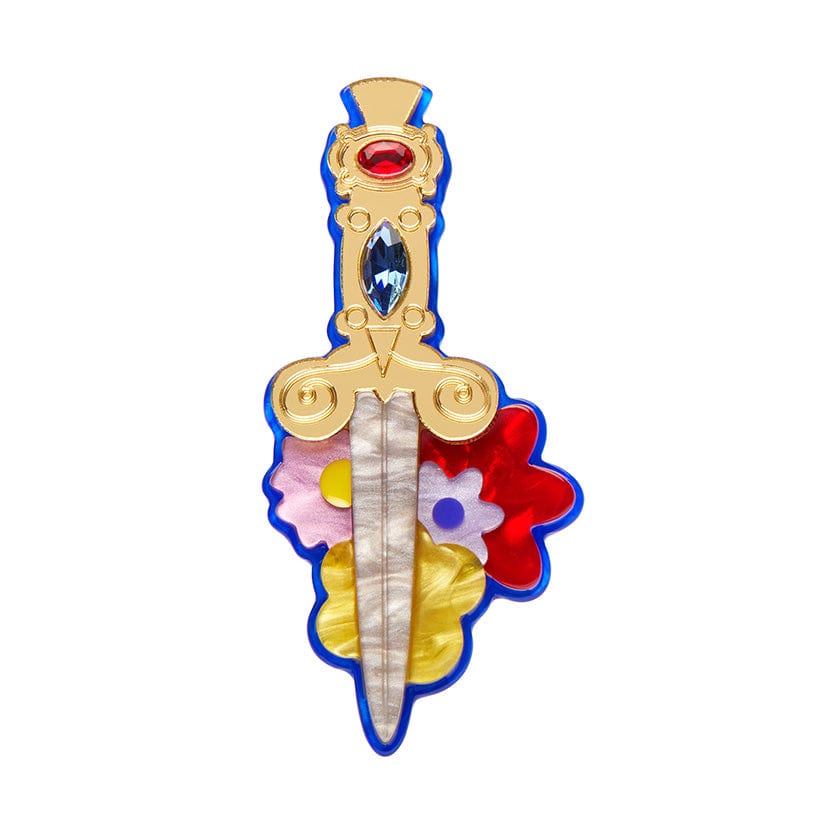 Double-Edged Delight Brooch - Erstwilder - Quirky Resin and Enamel Accessories