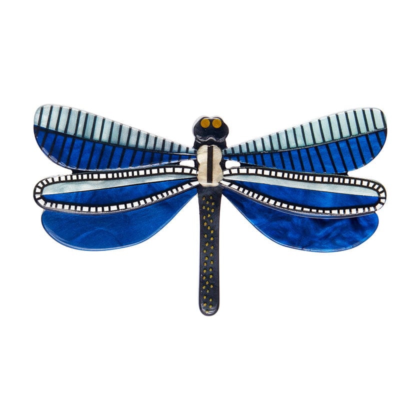 Sapphire Sky Dancer Brooch - Erstwilder - Quirky Resin and Enamel Accessories