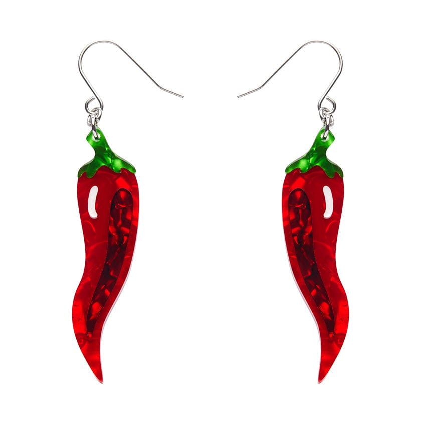 Lucky Little Horn Drop Earrings - Erstwilder - Quirky Resin and Enamel Accessories