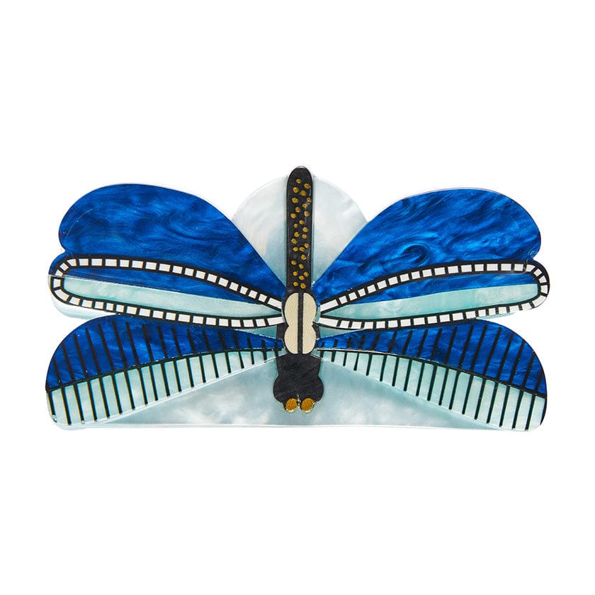 Sapphire Sky Dancer Hair Clip Claw - Erstwilder - Quirky Resin and Enamel Accessories
