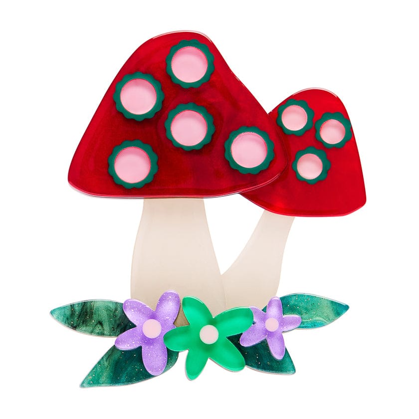 Forest Fun Guy Brooch