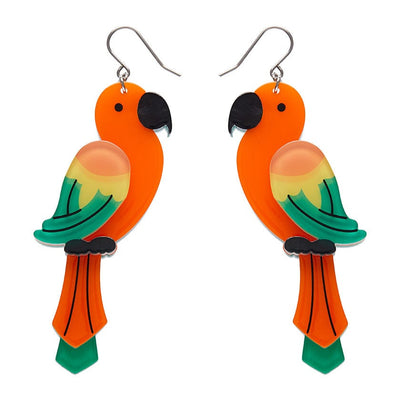 Pancha’s Parrots Drop Earrings
