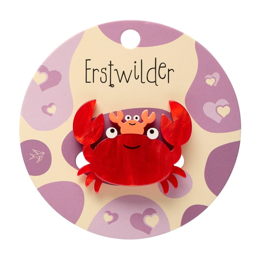 Crabs Simplified Mini Brooch