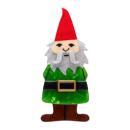 Thereâ€™s No Place Like Gnome Brooch  -  Erstwilder  -  Quirky Resin and Enamel Accessories
