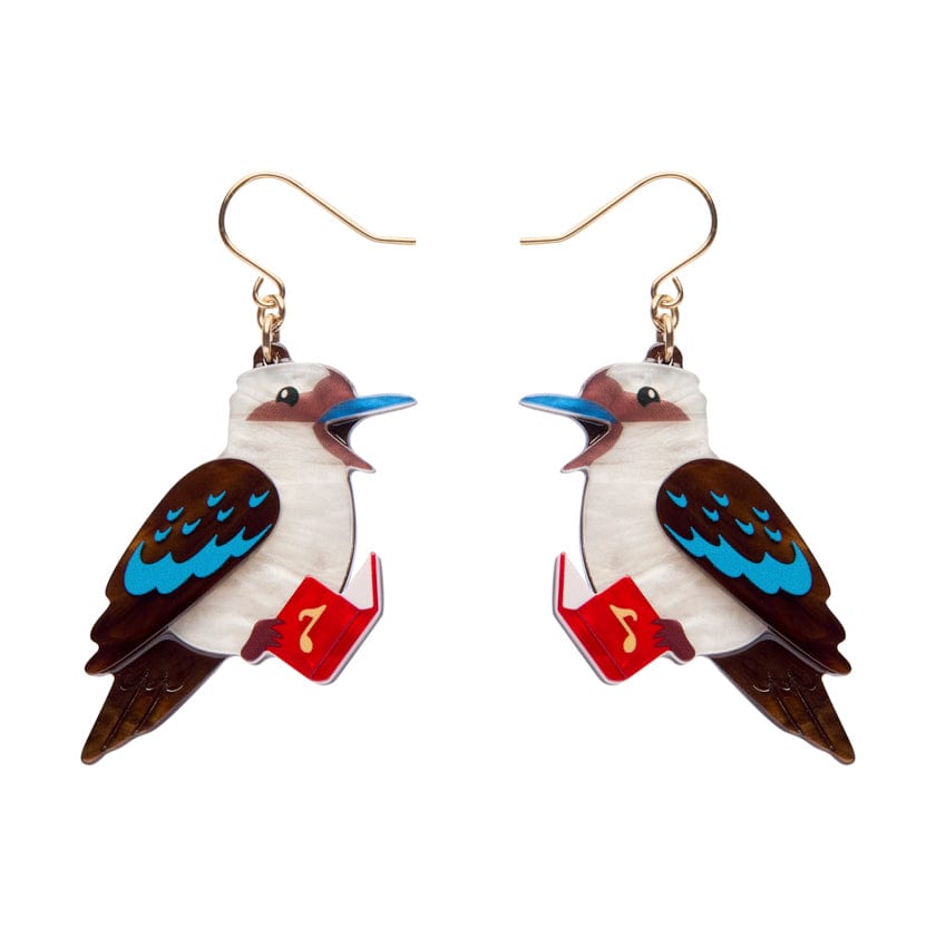 Kip the Kookaburra Drop Earrings