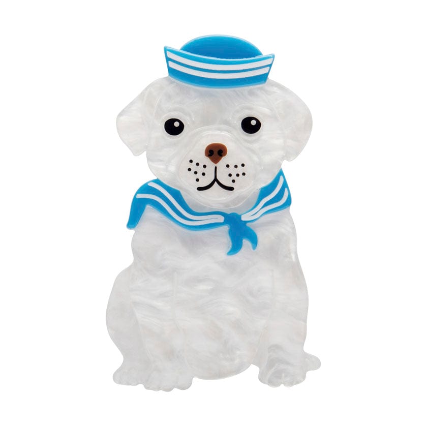 The Sailor Pup Brooch  -  Erstwilder  -  Quirky Resin and Enamel Accessories