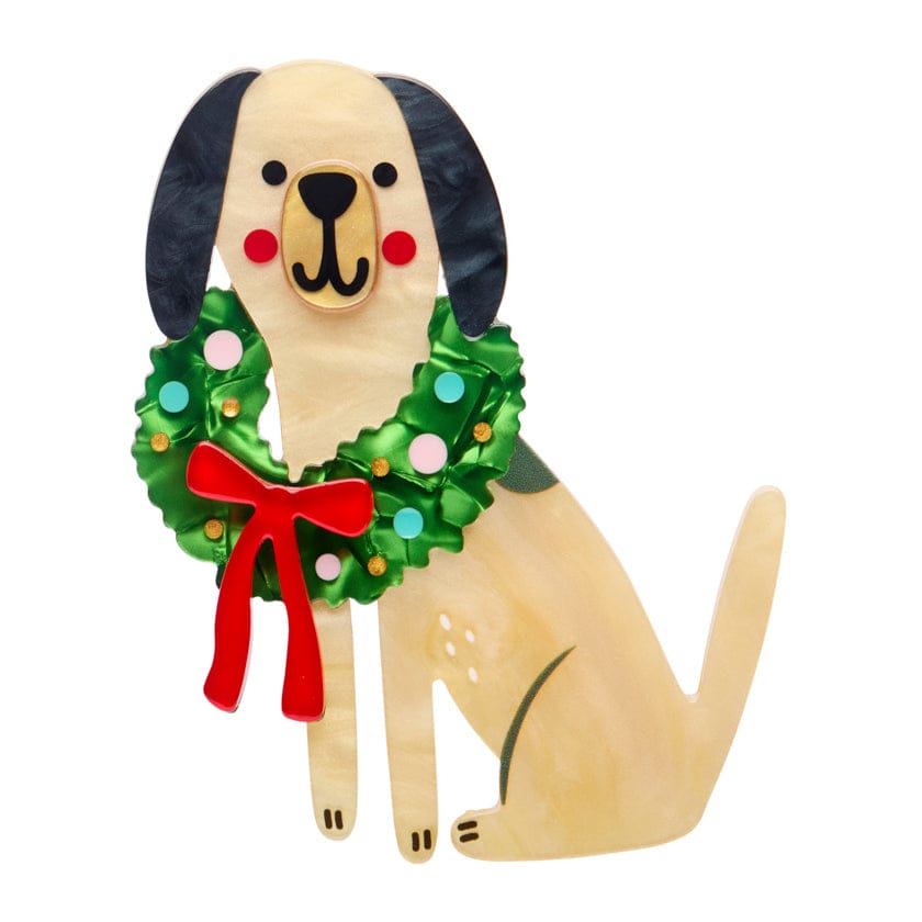 Deck the Doggo Brooch