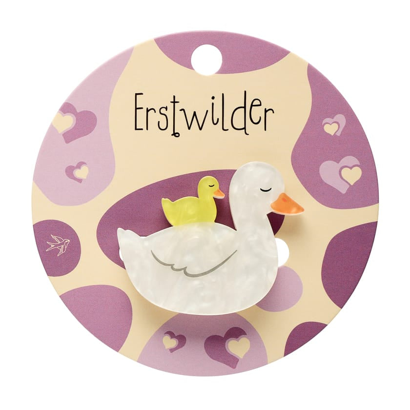Ducks Simplified Mini Brooch