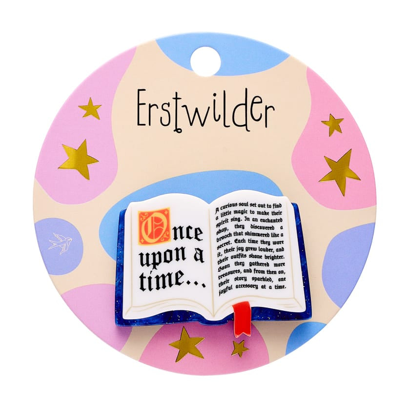 Open Book Simplified Mini Brooch