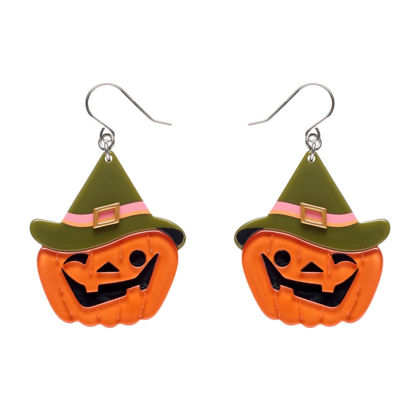 Witch O'Lantern Drop Earrings
