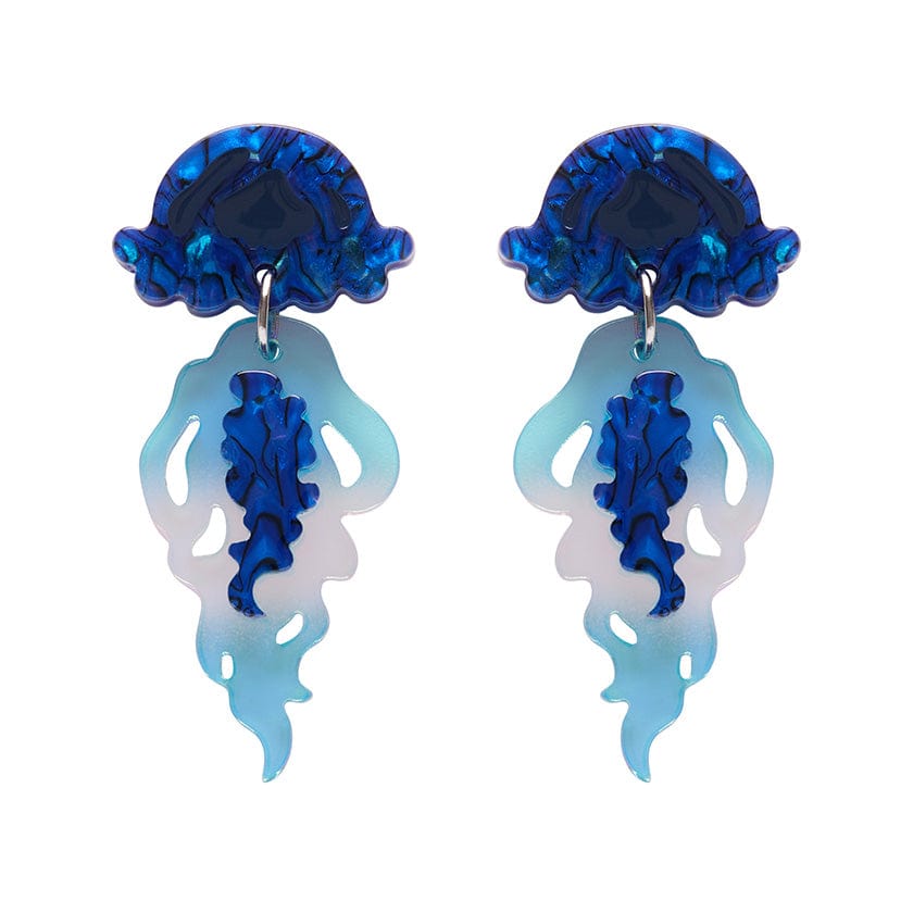 Slippinâ€™ Under Stud Earrings  -  Erstwilder  -  Quirky Resin and Enamel Accessories