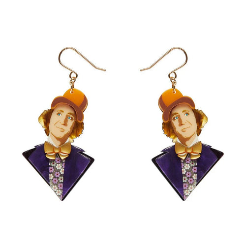 Mr Wonka Drop Earrings  -  Erstwilder  -  Quirky Resin and Enamel Accessories