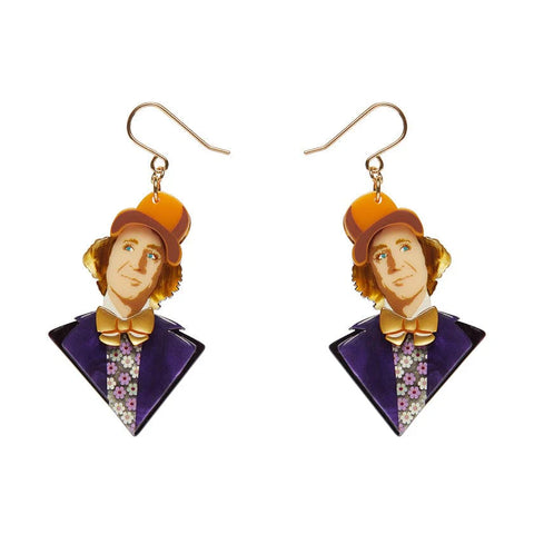 Mr Wonka Drop Earrings  -  Erstwilder  -  Quirky Resin and Enamel Accessories