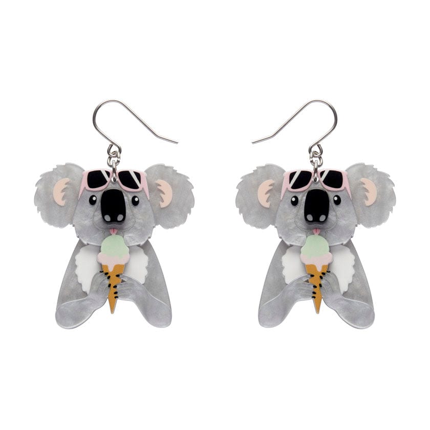 The Sweetest Koala Drop Earrings  -  Erstwilder  -  Quirky Resin and Enamel Accessories