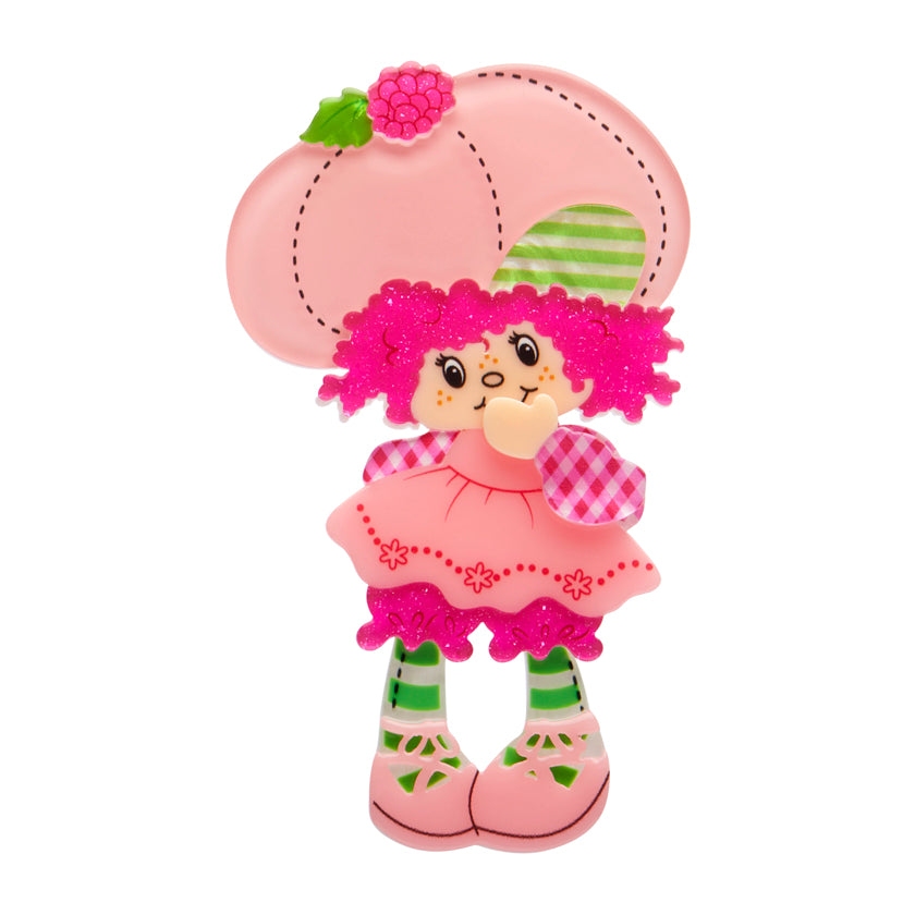Raspberry Tart Brooch