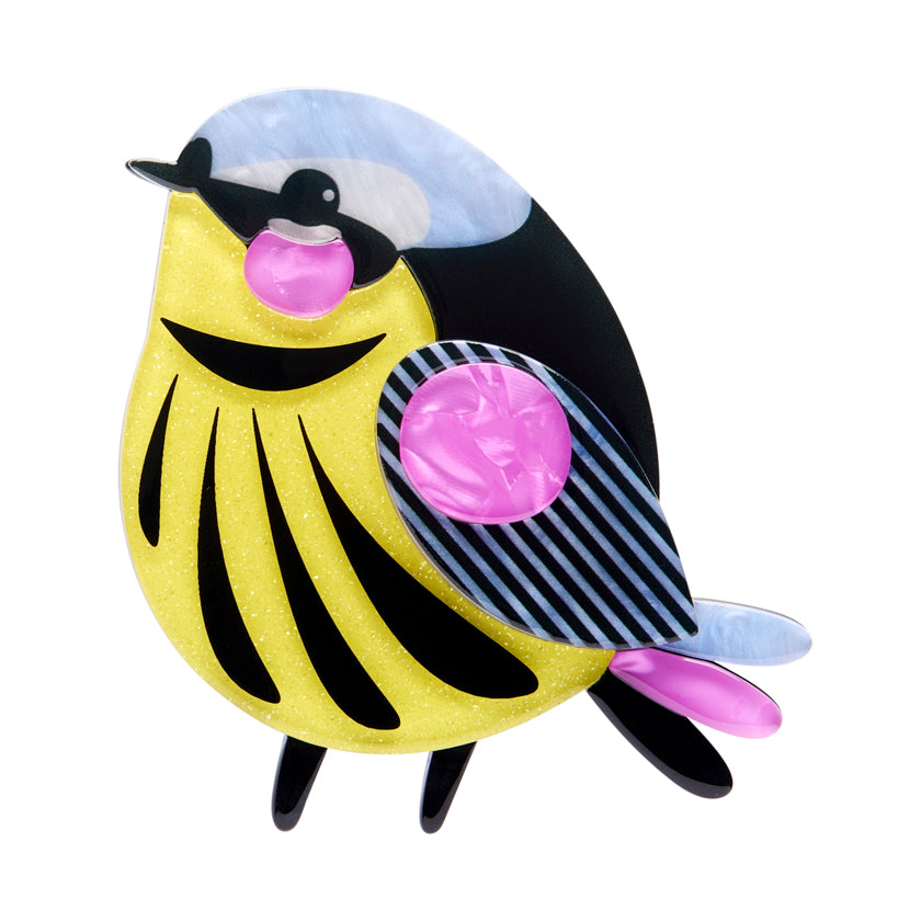 The Melodious Magnolia Warbler Brooch